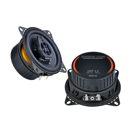 Ground Zero GZIF 4.0 2-drożne głośniki współosiowe o średnicy woofera 100 mm. Moc woofera 60 W RMS